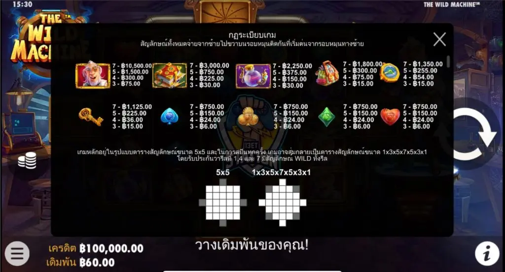 รีวิวเกมสล็อต Pragmatic Play : The Wild Machine เครื่องจักรแจกโชค