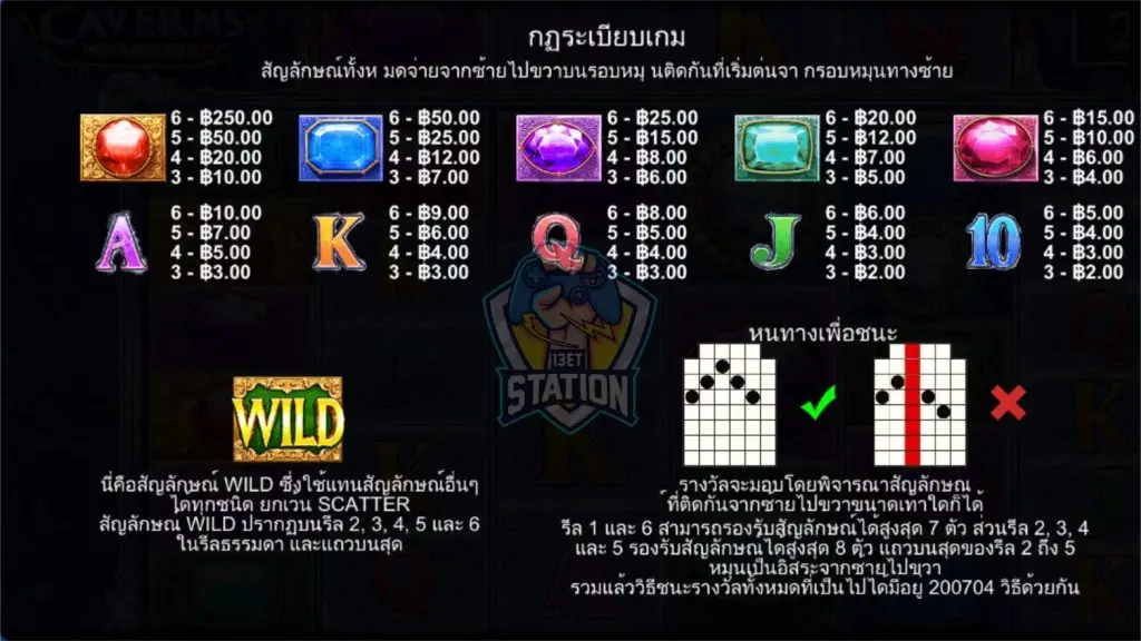 รีวิวเกมสล็อต PP : Crystal Caverns Megaways ถ้ำคริสตัล